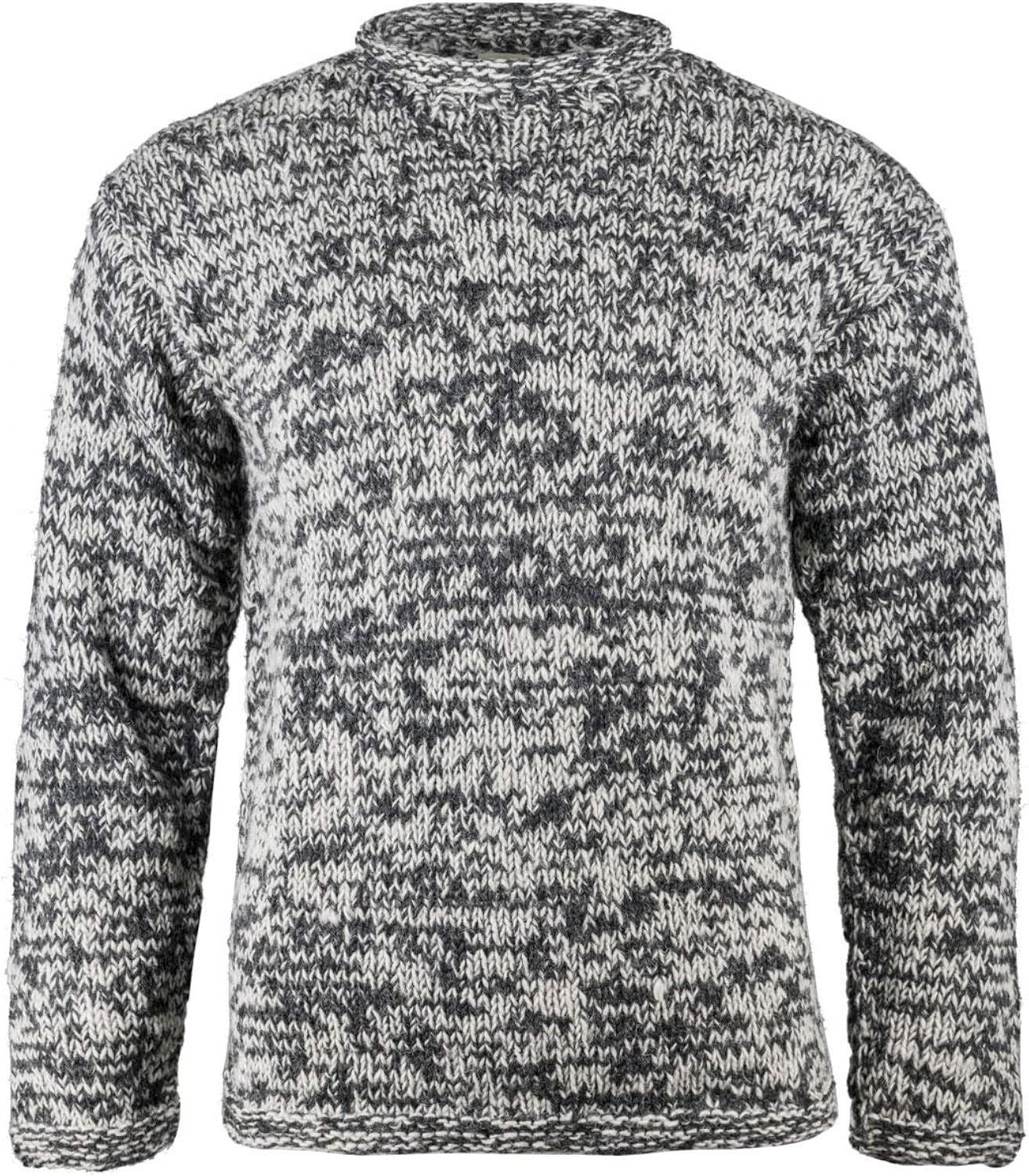 100 Yak Wool RollNeck Jumper Hand Knitted Sweater Amazon.co.uk