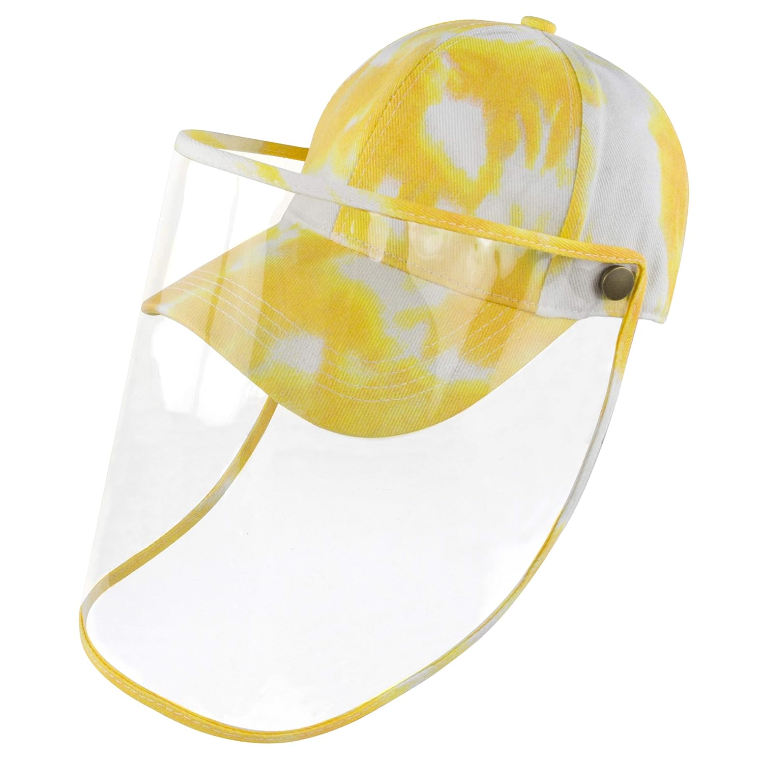 Muryobao Men Women Detachable Full Face Shield Hat Denim Tie Dye Cotton