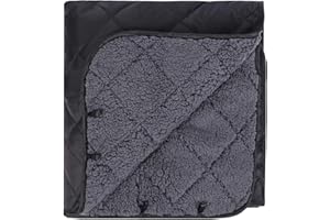 REDCAMP Large Warm Blanket with Sherpa Lining,79"x 79" Stadium Windproof Mat for Traveling, Camping, Hiking, Football,Machine