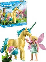 Playmobil Fantasy & Magic 72067 Fairy Unicorn Family with Joyling Cave