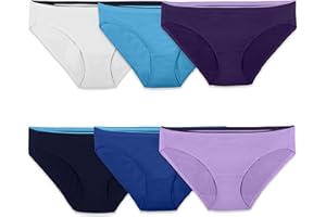 Fruit of The Loom Womens Breathable Underwear (Regular & Plus Size), Hipster - Cotton Mesh - 8 PackHipster Panties