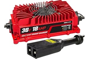 FORM 36 Volt Golf Cart Battery Charger for EZGO TXT with D-Style Plug - 36V 18AMP Lead Acid