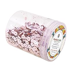 Mandala Crafts 20000 Rose Gold Sequins for Crafts