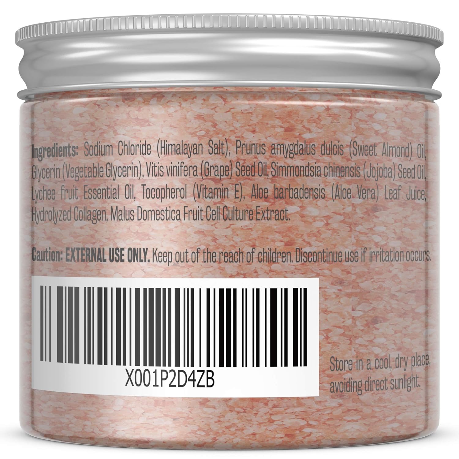 M3 Naturals Himalayan Salt Scrub Infused with Collagen and Stem Cell Natural Exfoliating Body Souffle Face for Acne Cellulite Dead Skin Scars Wrinkles Cleansing Exfoliator 12 oz : Beauty