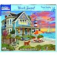 White Mountain Puzzles Beach Camper - Puzzle 1000 Pezzi, Scena Spiaggia Colorata