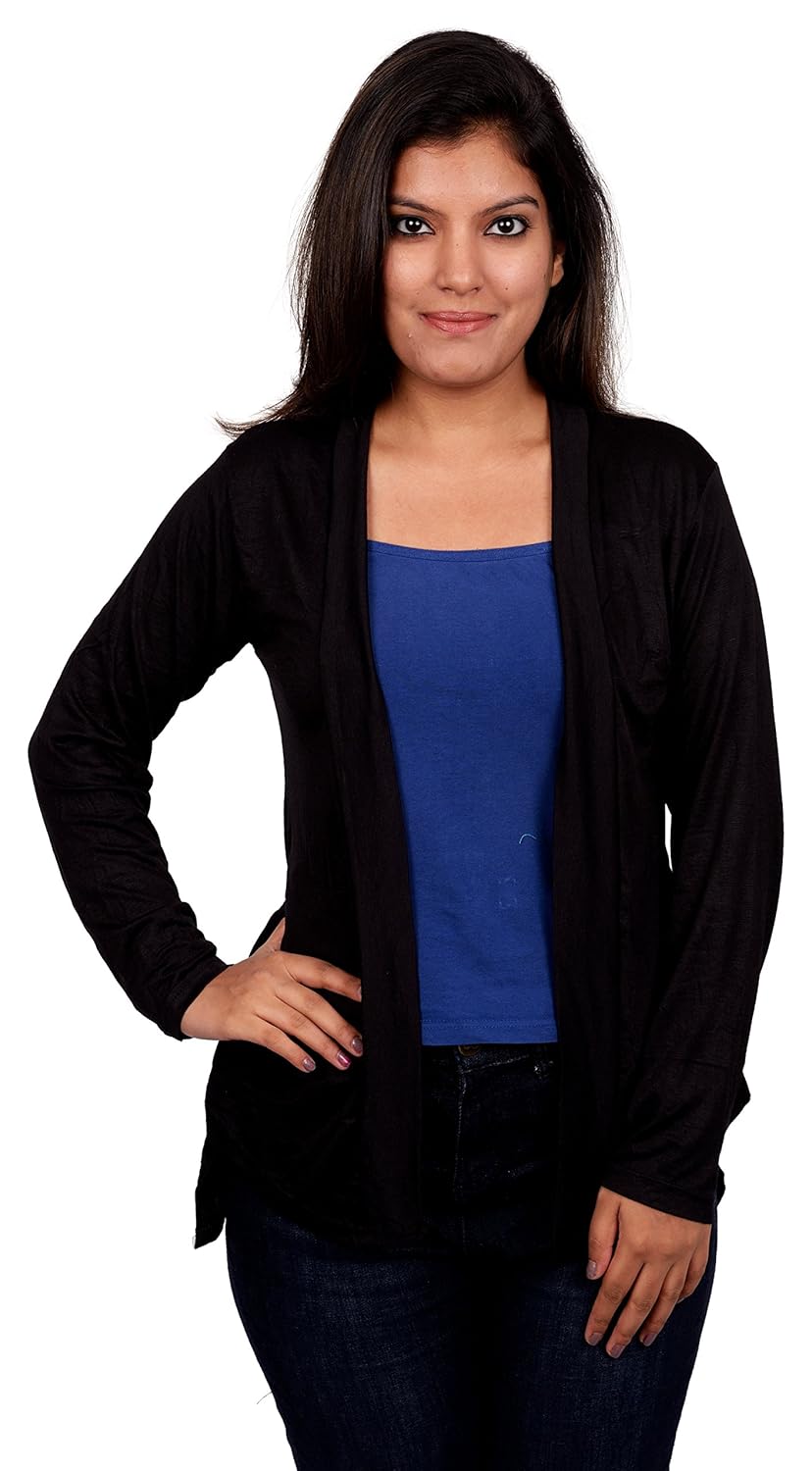 cetc nj women's viscose shrug - 10 colours 5 sizes