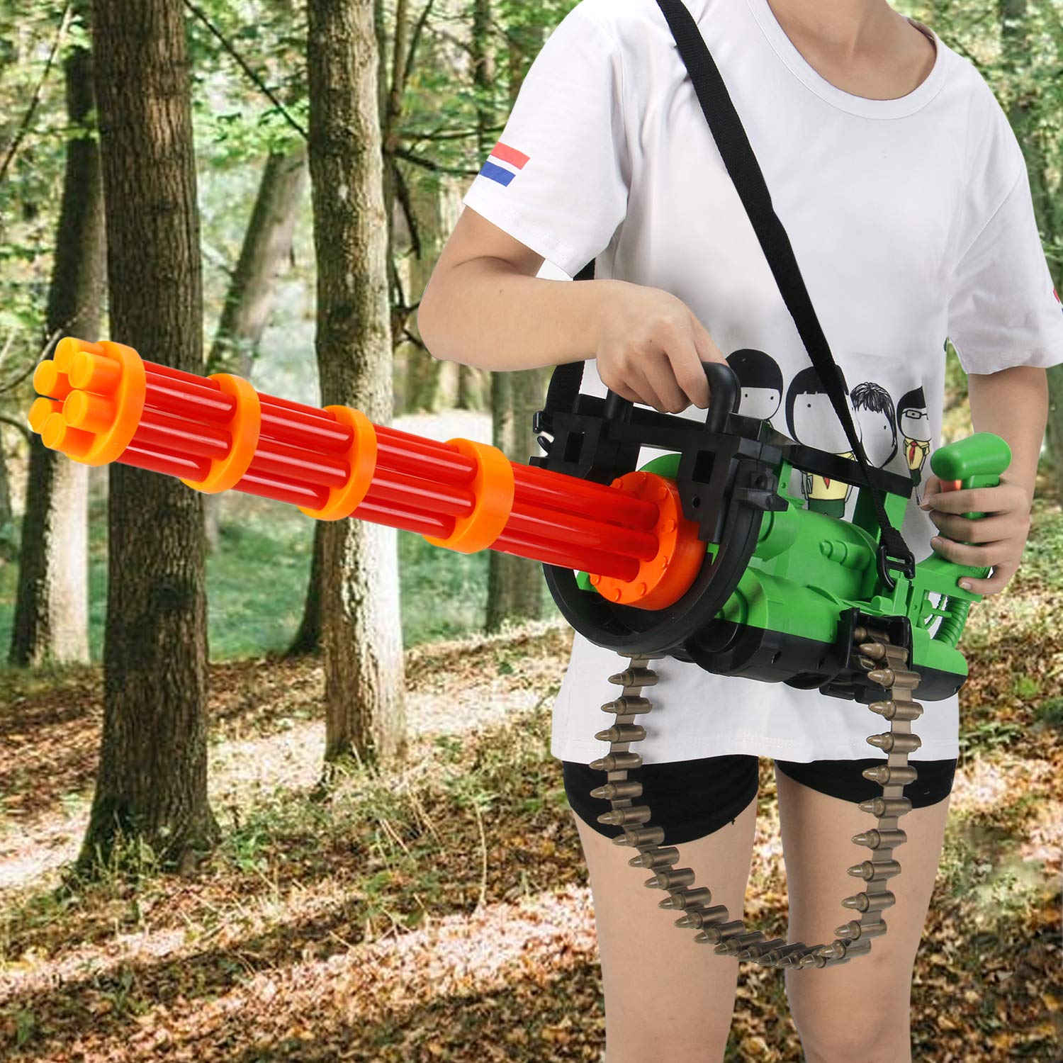 Liberty Imports Max Power Motorized 32 inches Gatling Machine Gun Toy