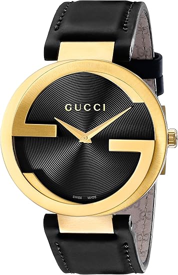 Amazon Gucci メンズ腕時計 スイスクォーツ ゴールド調とレザードレスブラック モデル Ya メンズ腕時計 腕時計 通販 Amazon Gucci メンズ腕時計 スイスクォーツ ゴールド調とレザードレスブラック モデル Ya メンズ腕時計 腕時計 通販