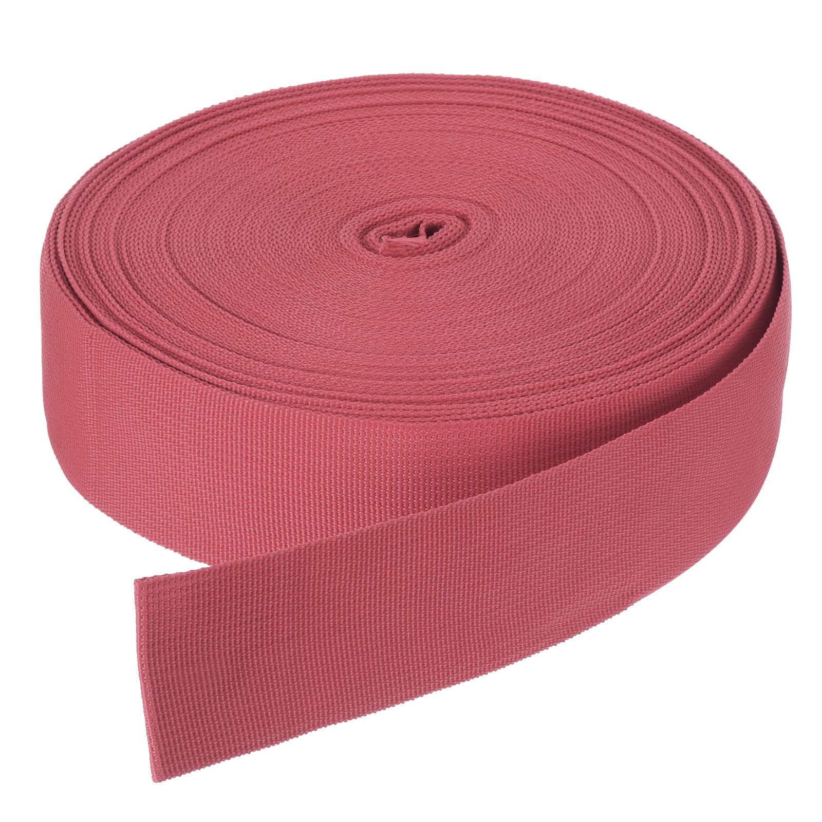 DMiotech 25 Yard x 2 Inch Width Nylon Webbing Strap Poly Flat Webbing Strapping for DIY Craft Backpack Strapping, Sewing, Outdoor Gear Repair, Watermelon Red