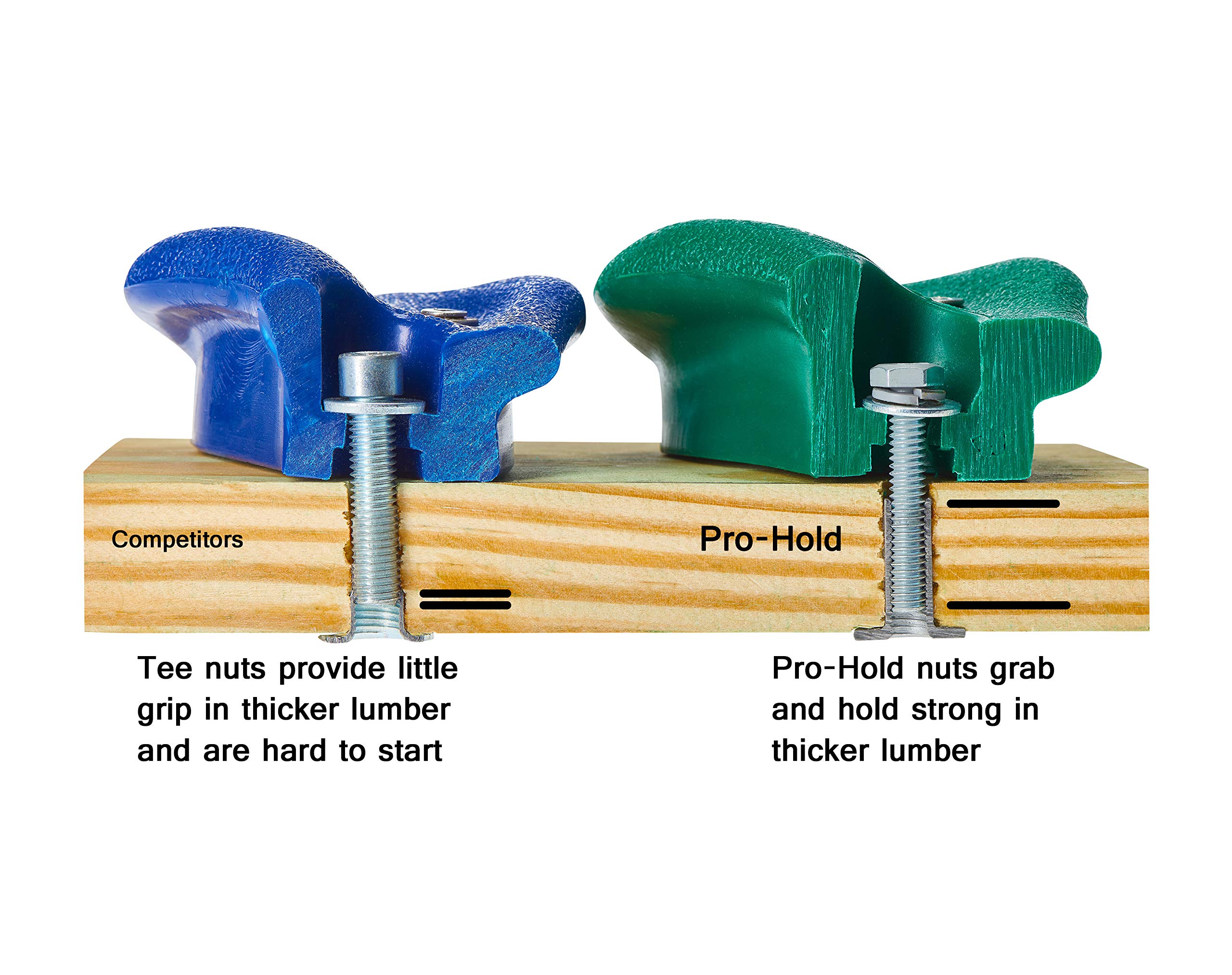 Outdoor Climbing Stones Kit with 44 Swing Safe Fasteners Drill Bit Easy