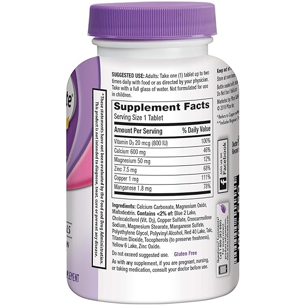 CALTRATE 600 PLUS D3 PLUS MINERALS CALCIUM AND VITAMIN D SUPPLEMENT TABLETS, BONE HEALTH AND MINERAL SUPPLEMENT FOR ADULTS – 120 COUNT (PACKAGING MAY VARY)