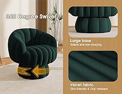 Mistpople Mid Century Modern 360 Degree Barrel