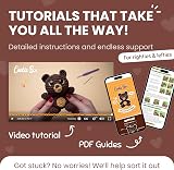 Cookie Box Bear Bruno Amigurumi Crochet Kit – Beginner Starter Gift Set view 3