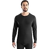 Realtree Mens Heavyweight Cotton Polyester Long Sleeve Thermal Underwear Top