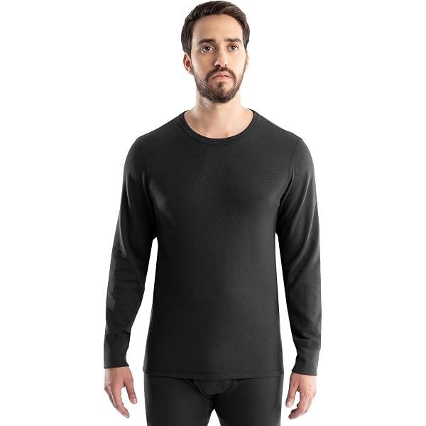 Duofold Boys Mid-Weight Thermal Shirt - Cold Weather Base Layer, Black, X-Small - View #12