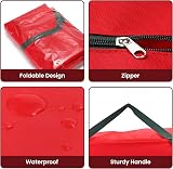 Vinsani 7ft/9ft Christmas Tree Storage Bag Waterproof Dustproof 124x30x50cm Red view 3