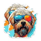 (2 Pack) Soft Coated Wheaten Terrier Dog Stickers