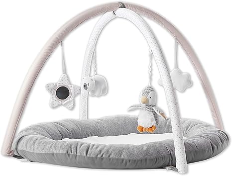 grey play mat baby