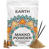 Organic Earth Makko Powder 4oz - High Grade Premium Powder Incense Burner Kit (for Making Cone and Coil Incense) - DIY Gift - Spiritual Kit