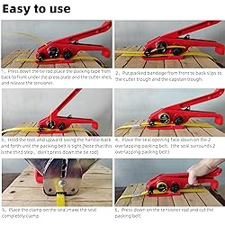 LNYEBN All-in-One Banding Strapping Kit with Poly