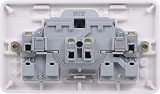 Schneider Electric Lisse 13A 2-Gang SP Switched Plug Socket White Urea view 4