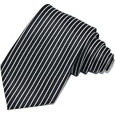 Geotae Zerun New Classic Men's Striped Silk Tie Necktie