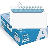 #10 Security Self-Seal Envelopes, Windowless Design, Premium Security Tint Pattern, Ultra Strong Quick-Seal Closure - EnveGua