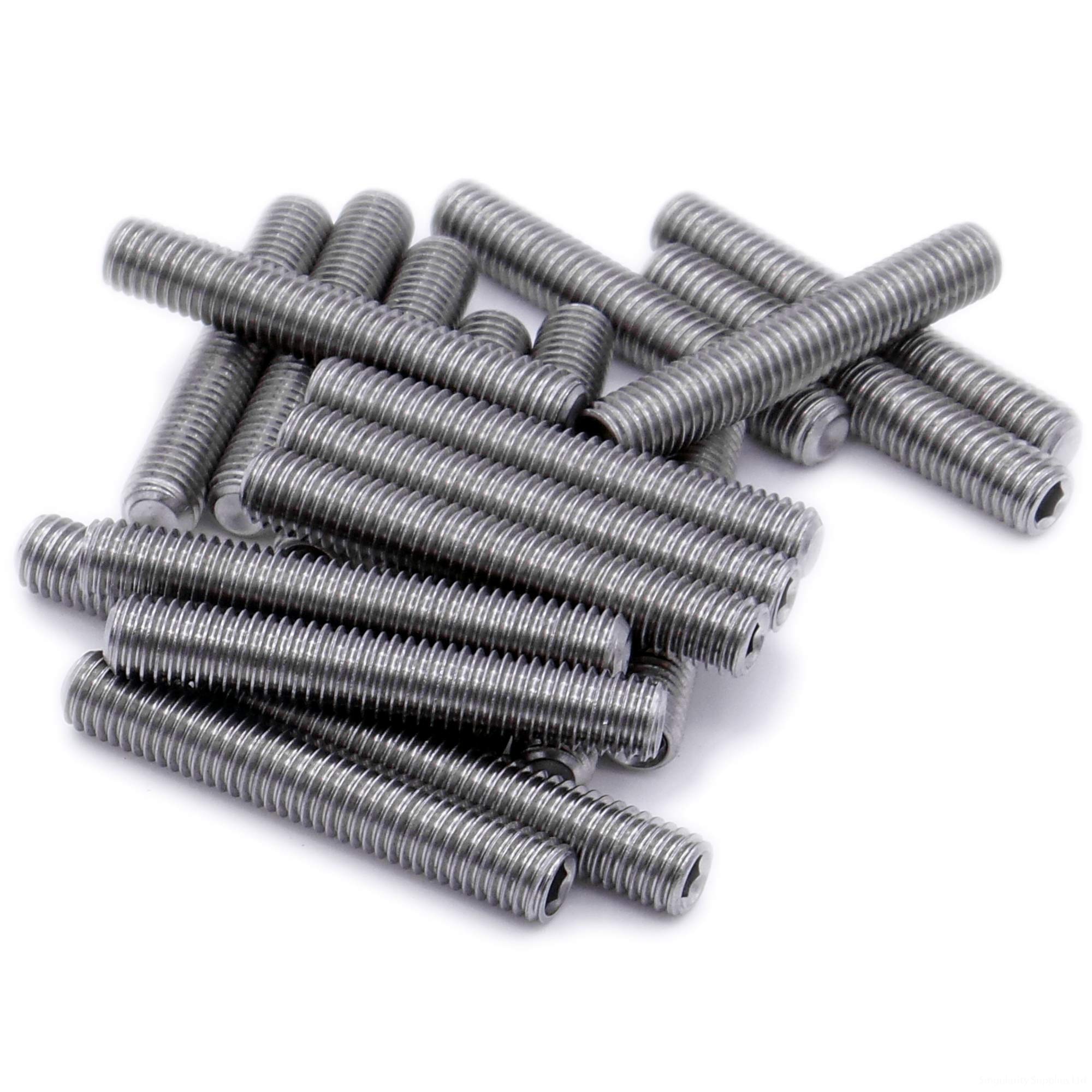 M2.5 (2.5mm x 4mm) Hex Socket Grub Screw (Cup Point) - Stainless Steel (A2) (Pack of 20)