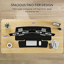 FLEXISPOT 40" Wide Standing Desk Converter Sit to