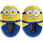 Josmo Minions Slippers for Girls and Boys - Despicable Me Indoor Comfy House Shoes Plush Fuzzy Minion Slipper (sizes: 5-10 Toddlers / 11-1 Little Kid / 2-5 Big Kids)