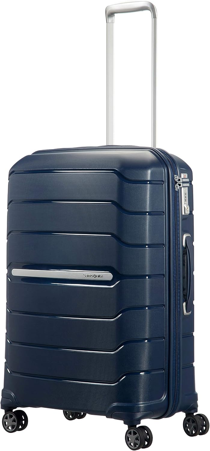 Samsonite Flux - Spinner M, Expandable Suitcase, 68 cm, 75/85 L, Navy Blue (Navy Blue), Spinner M (68 cm - 85 L) - Image 4