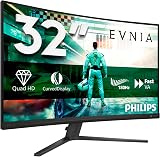 Philips Evnia 31.5 Inch QHD Curved Gaming Monitor 180 Hz