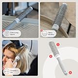 Olivia Garden Expert Blowout Speed White Grey 25 Ceramic Round Brush view 3