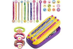 Simfunso Friendship Bracelet Making Kit for Girls, Gift for 7 8 9 10 11 12 Year Old Girls, Present for Teen Girl, Arts and Crafts Kit for Kids Ages 8, Birthday Gift Toys for 8-12 Years Old