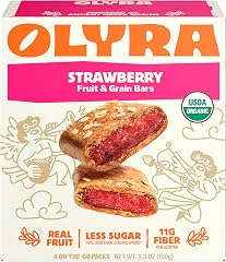 Olyra Organic Strawberry Filled Breakfast Biscuits 4 Count, 1.32 OZ