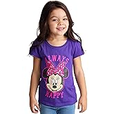 Disney Toddler Girls Minnie Mouse Short Sleeve T-Shirt, Grape Violet, 3T