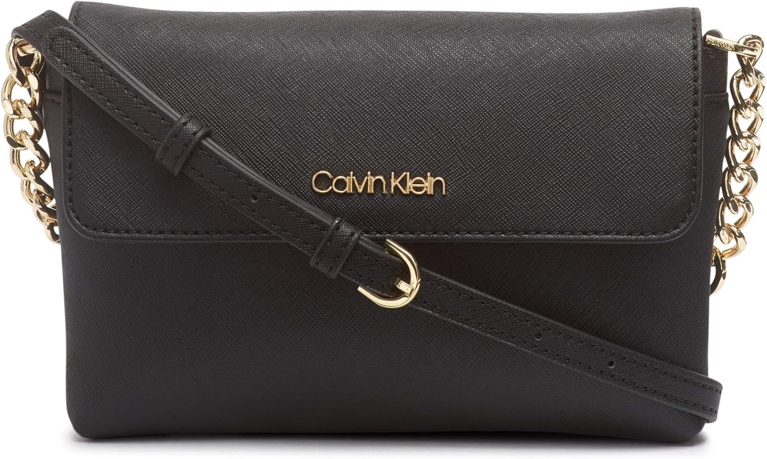 calvin klein round signature crossbody