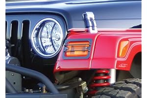 RAMPAGE PRODUCTS Front Euro Light Guard Kit for Jeep Wrangler TJ | 6-Piece Set, Steel, Black | 5680 | Fits 1997-2006 Jeep Wrangler TJ