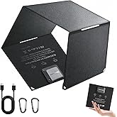 ELECAETNA 30W HPBC Portable Solar Panel, 25.4% Conversion, 1.1lb Only, IP68 | USB C &amp; USB QC3.0 Fast Charging, Foldable Solar Charger for Cellphones Tablet Camping Backpacking Hiking