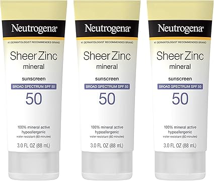 neutrogena sheer zinc sunscreen lotion