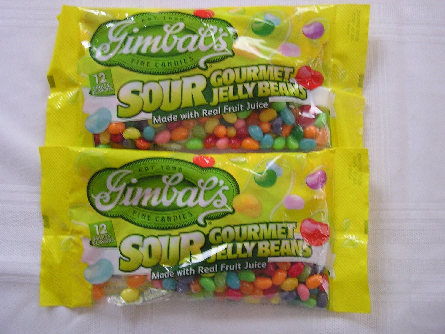 Gimbal's Gourmet Sour Jelly Beans (4) 13 Oz Bags 12 Fruity