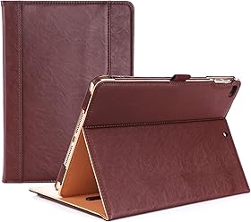 ProCase iPad 9.7 Case 2018 / 2017 iPad Case - Stand Folio Cover Case for Apple iPad 9.7 inch, Also Fit iPad Air 2 / iPad Air -Brown