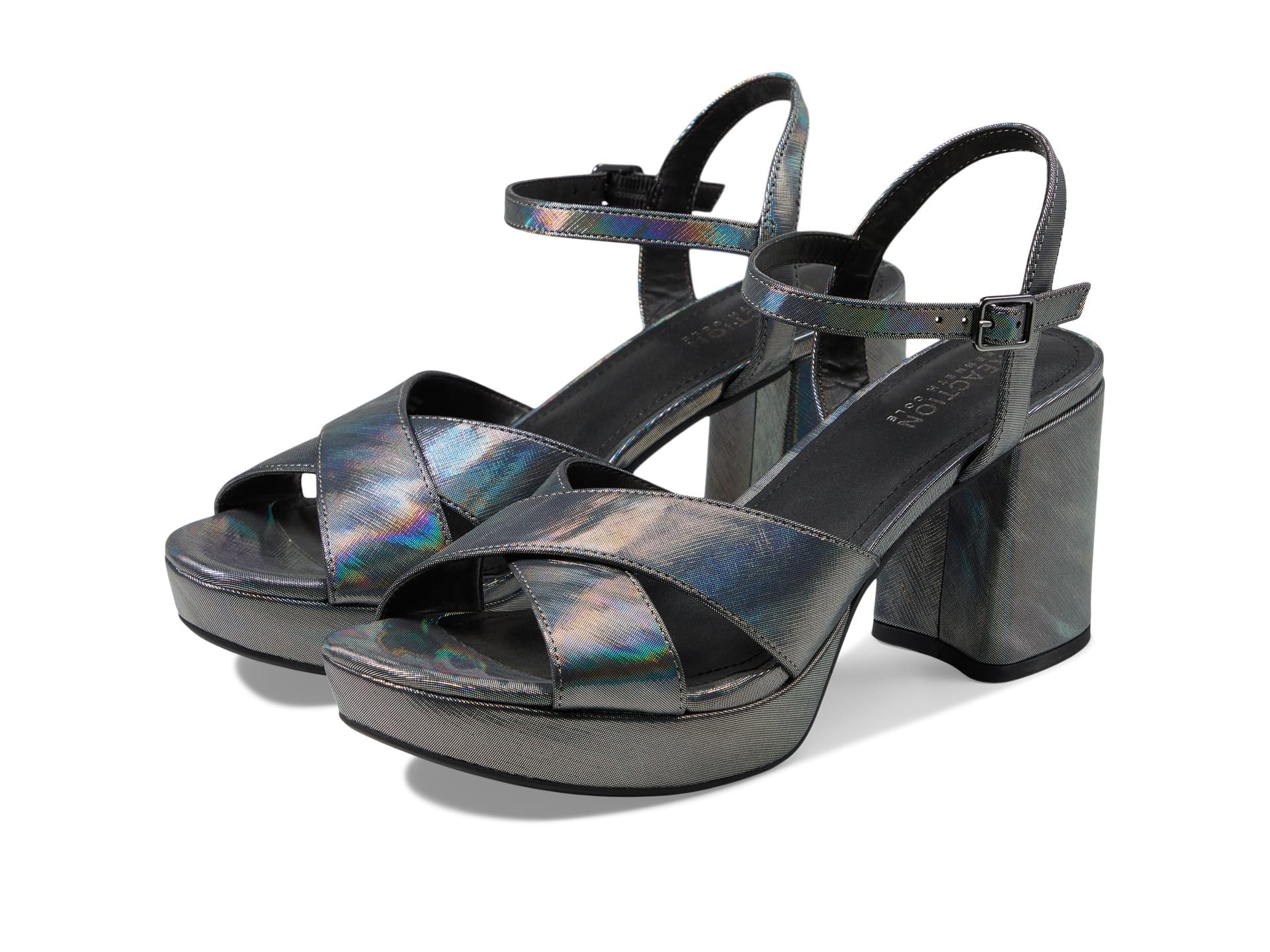 Kenneth Cole REACTION Women’s Reeva Platform, Pewter, 11