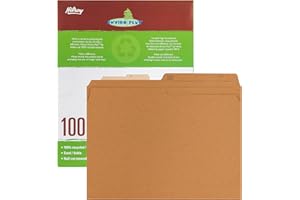 Hilroy Enviro-Plus Recycled File Folders, Letter Size, 100 Per Box, Sand Colour (55074)