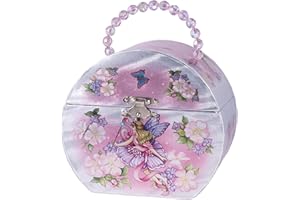 Broadway Gift Co. Fairy Princess Pearl Pink 6 x 5 Inch Jewelry Ballerina Music Box Plays Tune Swan Lake