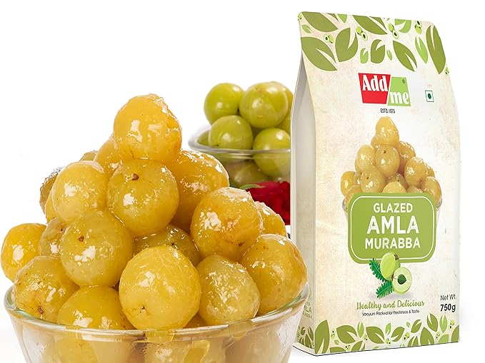 Add me Dry Amla Amle Ka Murabba Vacuum Packed Without Sugar Syrup (1KG, Medium)