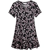 LARACE Plus Size Tops for Womens T Shirts Button Down Summer Clothes Short Sleeve Tunics Casual V Neck Blouses