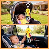 Funsland Pram Toys for Babies 0-6 Months Clip On Car Seat Stroller view 6