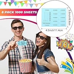 Kosiz 1000 Sheet 10 Bid Raffle Tickets Chinese