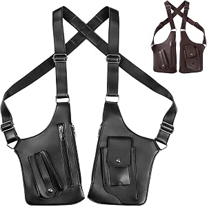 ApexHaul Hidden Double Shoulder Armpit Bag for Men, Anti-Theft Underarm Shoulder Bag with Adjustable Straps, Mens Holster Bag